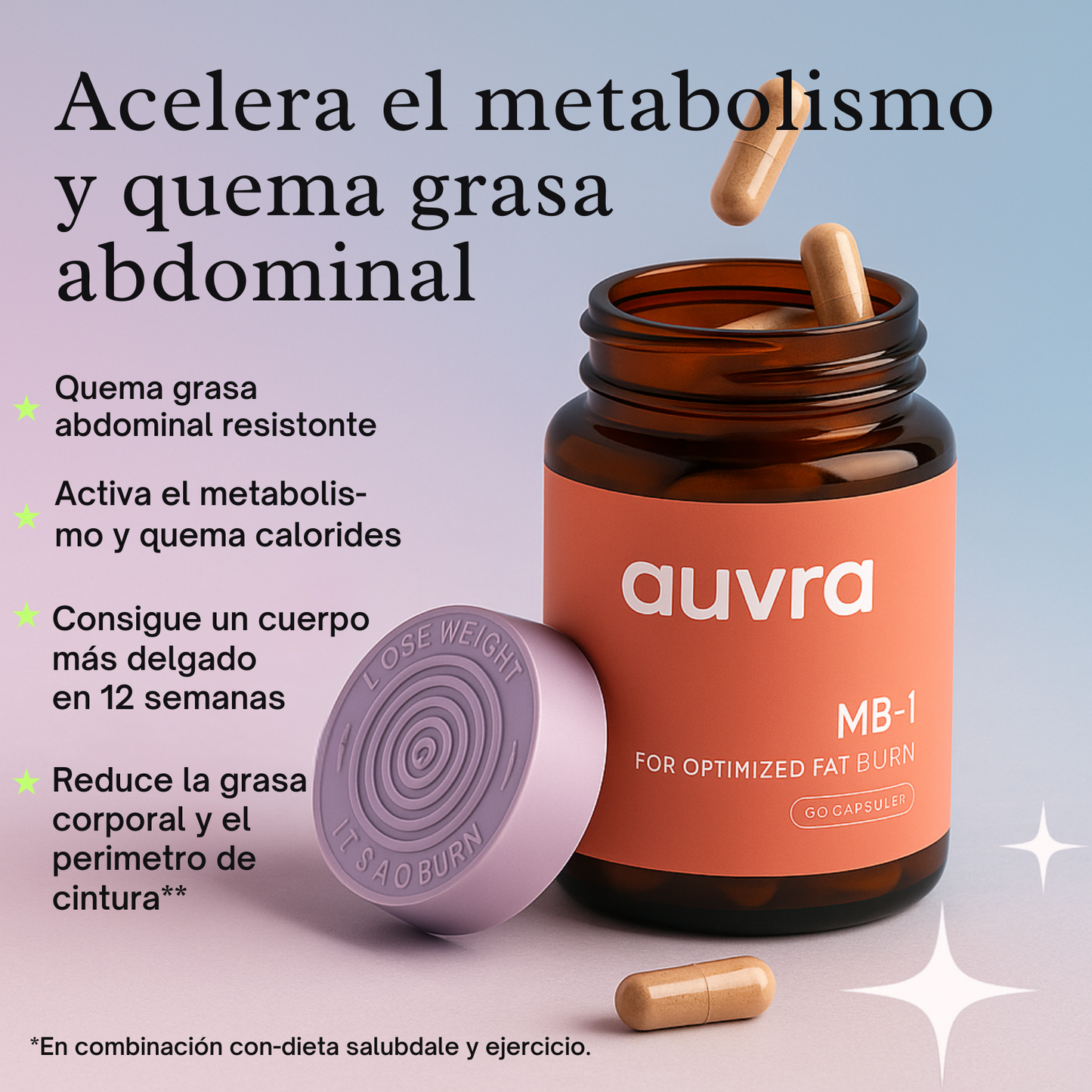 Cápsulas Avanzadas MB-1 para la Quema de Grasa Femenina