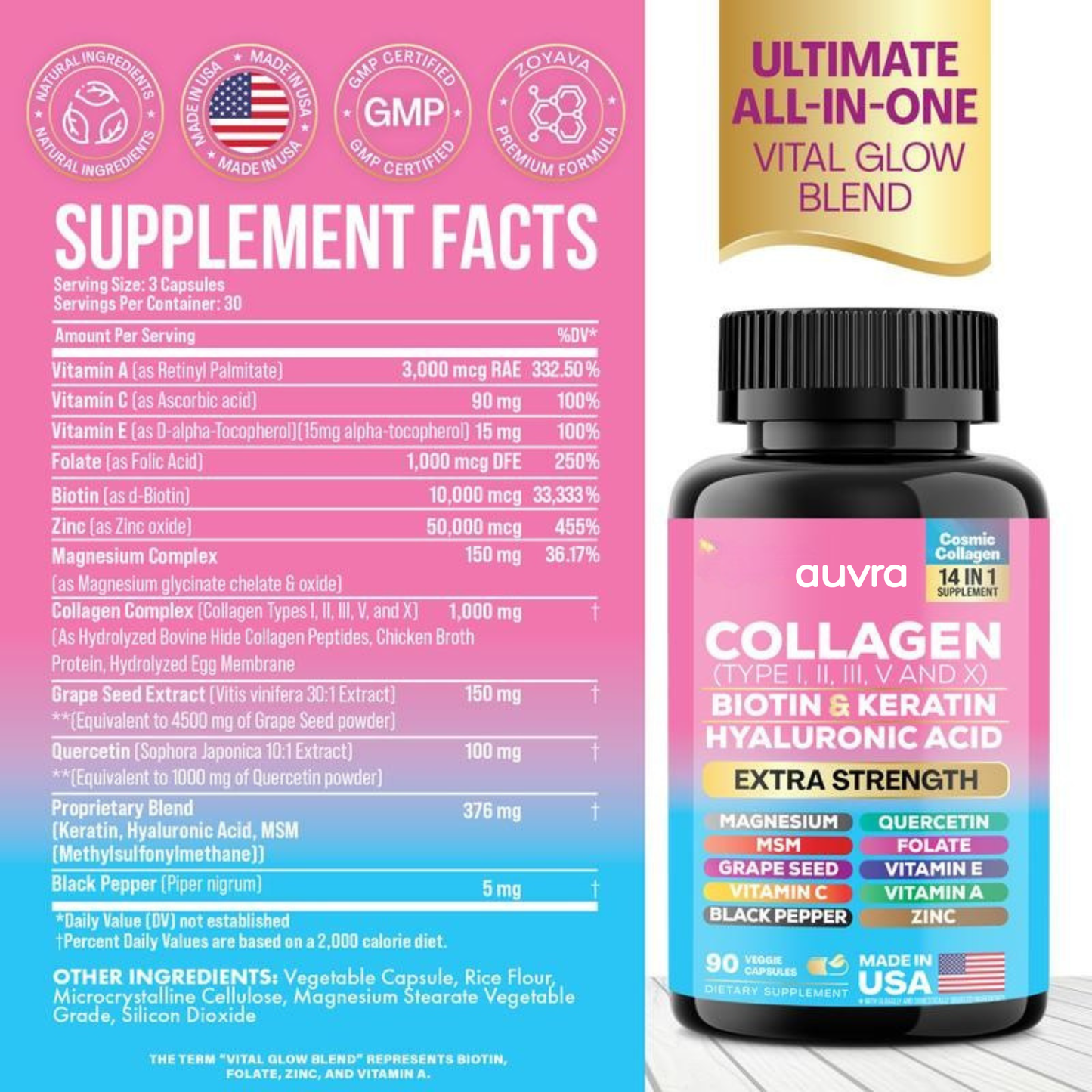 Auvra™ - Advanced Collagen Blend (14-IN-1)